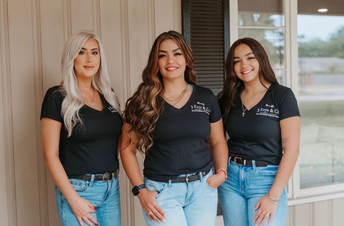 The 3 Keys & Co. team of Misty Dockers, Rena Anaya, and Annalisa Anaya in Wichita, Kansas